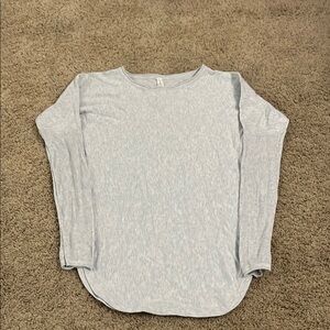 Lululemon Athletica Soft gray Cotton Top